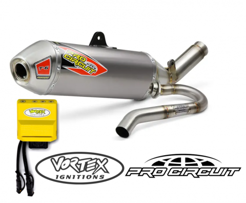 CRF450X'19-26 Vortex ECU & Pro Circuit T-6 Exhaust Combo